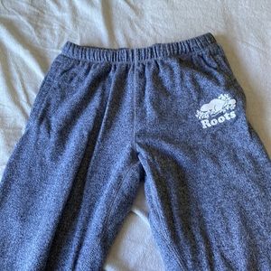NWOT Roots womens sweatpants size S salt and pepper